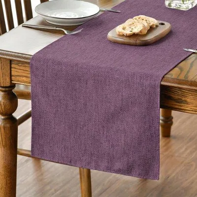 Produktbild von Lila Tischdecke, waschbar, 40x140 cm, Innen-Feiertischdeko