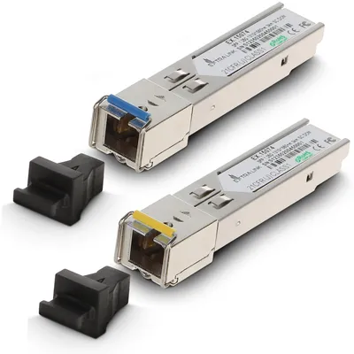 Productafbeelding van EXTRALINK SFP 1.25G WDM 1310/1550nm Singlemode 3km SC DOM voor HP/Aruba Optische Transceiver 2 stuks