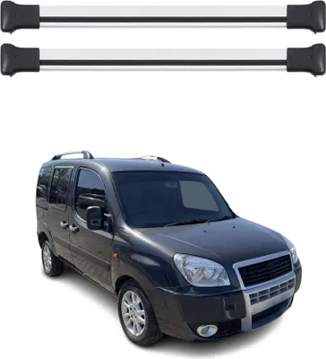 Obrázek produktu pro Příčné střešní nosiče pro Fiat Doblo 2000-2010 Hliník Šedá