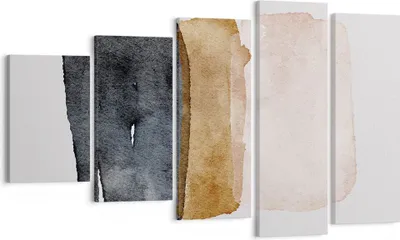 Produktbild von Bild auf Leinwand - Leinwandbild - 5 Teile - Abstraktion die Farben Aquarell - 100x60cm - Wand Bild - Wanddeko - Wandbilder - Leinwanddruck - Bilder - Wanddekoration - Leinwand bilder - EG100x60-4947