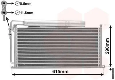 Immagine prodotto di VAN WEZEL 29005007 Condensatore climatizzatore Condensatore climatizzatore per SMART ROADSTER (452) +essiccatore
