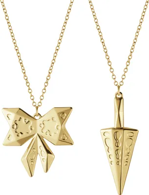 Immagine prodotto di Georg Jensen Set di decorazioni per l'albero di Natale con fiocco e cono Collezionismo natalizio 2022 - Catena - Oro