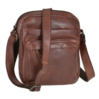 Produktbild von Greenburry Umhängetasche Herren Damen Leder 24x26cm Vintage Washed cognac braun 2914-24