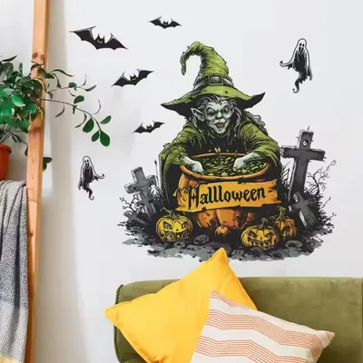 Produktbild von Gruselige Halloween Wandaufkleber für Ihr Zuhause KP34624