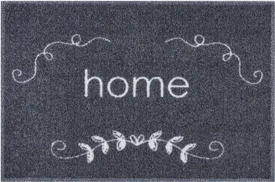 Produktbild von MD Entree Ambiance | Eingangsmatte - Teppichmatte - Küchenteppich, Größe:50x75 cm, Motiv:home flower ornament