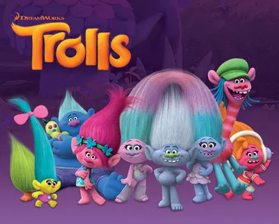 Image de Trolls - Characters - Film Mini Poster Impression - Taille 50x40 cm