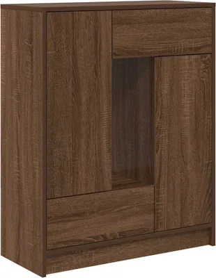 Produktbild von Sideboard mit Schubladen Türen Braun Eichen-Optik 73x31x90 cm