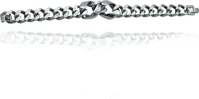 Produktbild von Karisma Edelstahl Männer Panzerarmband Länge 21cm - Schwarz
