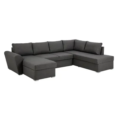 Image de Stefan Canapé-lit avec chaise longue côté gauche, gris.