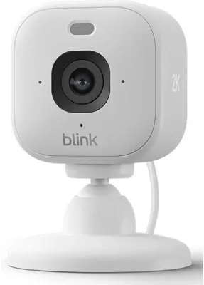 Produktbild von Blink Mini 2K+, IP-Sicherheitskamera, Drinnen, Kabellos, Tisch/Bank, Weiß, Cube