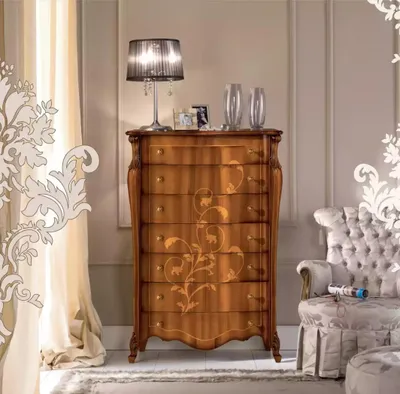 Produktbild von Holzkommode im klassischen Stil neue Wohnzimmermöbel