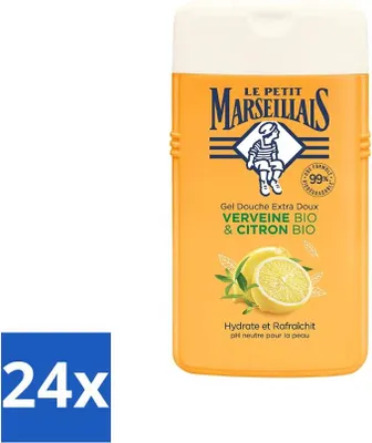 Productafbeelding van Le Petit Marseillais – Douchegel – Citroen en ijzerkruid – Hydraterend – 250 ml - Voordeelverpakking - 24 stuks
