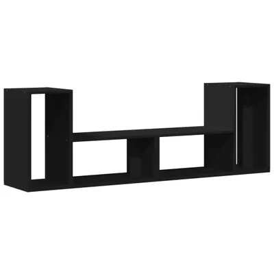 Immagine prodotto di Mobile TV 2 pezzi nero 75x30x50 cm materiale legno