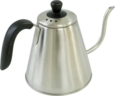 Produktbild von Greenmigo 1 Liter Edelstahl Wasserkocher Teekessel Wasserkessel Schwanenhals,Gaskompatibler Wasserkocher,Induktion,Keramik,zum Aufbrühen von Tee Kaffe
