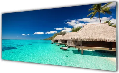 Produktbild von Glasbilder 125x50 Wandbild Druck auf Glas Meer Landschaft