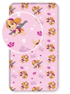 Immagine prodotto di Paw Patrol rosa Lenzuolo matrimoniale Lenzuolo con fascia elastica 90 X 200 cm
