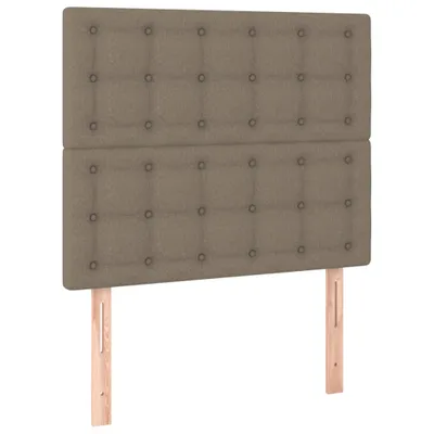 Image de vidaXL Têtes de lit 2 pcs. Taupe 80x5x78/88 cm Tissu
