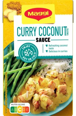Zdjęcie produktu dla Maggi Curry Kokossaus 250 ml – Pikantny sos curry kokosowy do mięs i warzyw