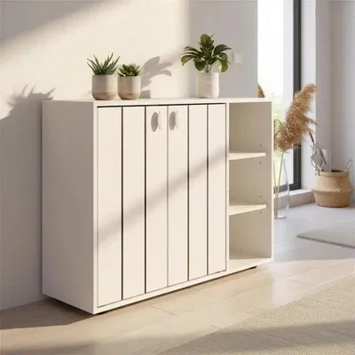 Immagine prodotto di Armadio per scarpe con 3 ripiani e scaffali regolabili