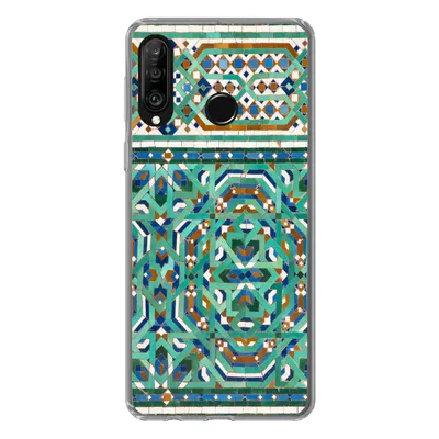 Produktbild von MuchoWow® Handyhülle Schutzhülle Hülle für Huawei P30 Lite Eine traditionelle marokkanische Mosaikdekoration Silikon Softcase Handy Hülle - Handyhülle