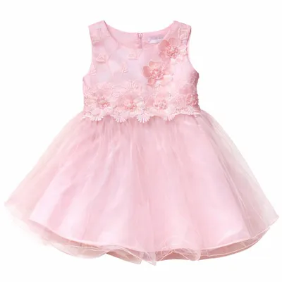Produktbild von Fest Kleid Mädchen Kommunion Kleid Ärmelloss