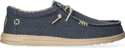 Produktbild von Hey Dude Herren Mokassins Halbschuhe WALLY BRAIDED Blau TextilGröße:44