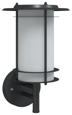 Image de vidaXL Applique murale extérieure noir acier inoxydable