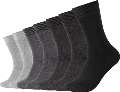Produktbild von Camano Socken 7er-Pack comfort in praktischer Geschenk-Box dark grey mix 39-42