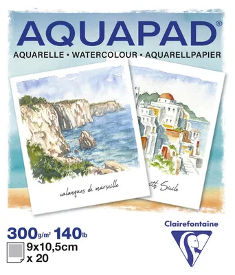Obrázok produktu pre Blok Polaroid Aquapad, akvarel, 9 x 10,5 cm, 20 listov, 300 g