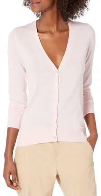 Immagine prodotto di A. Maglia leggera con cardigan da donna, color rosa chiaro, taglia XS