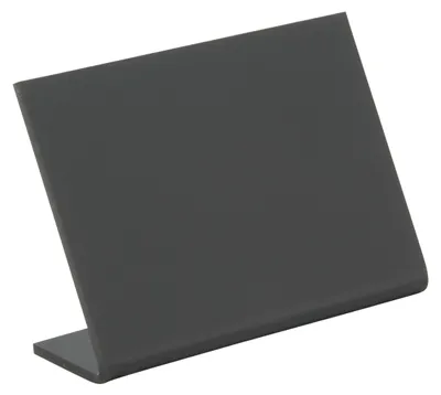 Productafbeelding van Securit® L-vormig acryl bord voor schoolbordkrijt, model A8, in zwart