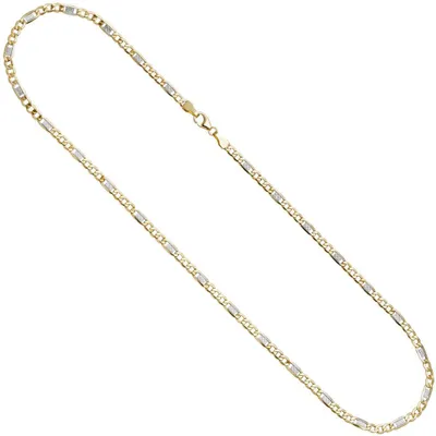 Image de Chaîne "Steg-Panzerkette" de 3,7 mm, chaîne pour cou, collier en or jaune 333, or, longueur 45 cm, chaîne en or