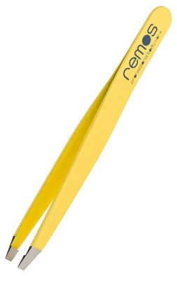 Immagine prodotto di Pinzette per sopracciglia dritte in acciaio inossidabile, 9 cm, gialle