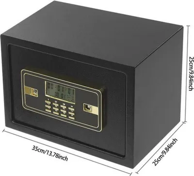 Produktbild von Robuster digitaler Tresor mit 22 Litern Fassungsvermögen und elektronischem Schloss für die sichere Aufbewahrung von Wertgegenständen