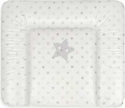 Produktbild von Ceba Baby Wickelauflage 85x70 cm Wickelunterlage Wickeltischauflage - Abwaschbar - Grau Sterne