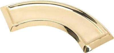 Produktbild von Kerzenteller Halbrund aus Messing Gold Poliert Untersetzer Hochzeitskerzenhalter