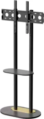 Produktbild von TV-Standfuß Luxe Opulence 40-75" – Höhenverstellbar – Mit Ablage & Gesinterter Steinbasis – Schwarz