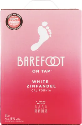 Produktbild von Barefoot White Zinfandel Rosé 8% Vol. 3L (USA)