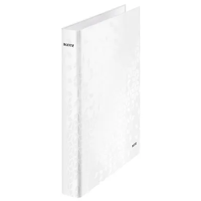 Produktbild von Leitz WOW Ring binder - pearl white, A4, Karton, Weiß, 250 Blätter, 80 g/m², 2,5 cm