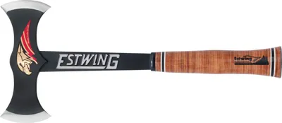 Image de ESTWING Black Eagle Hache double avec manche en cuir,1060g, étui de protection en nylon