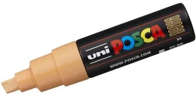 Obrázek produktu pro POSCA uni PC-8K, 1 kusů, Růžová, Rozšířený hrot, Černá, Růžová, 8 mm, Inkoust na vodní bázi