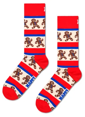 Image de Happy Socks Gingerbread Stripe Crew-socken Rot EU 41-46 Mann Rot EU 41-46