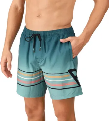 Produktbild von Brunotti Bru-conic-Stripe Badeshorts Herren petrol schwarz Gr S