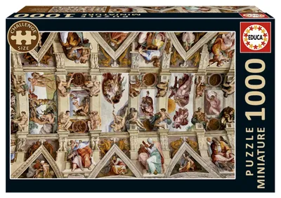 Produktbild von Educa - 1000 Teile Miniatur-Puzzle für Erwachsene | Miniatur der Sixtinischen Ka