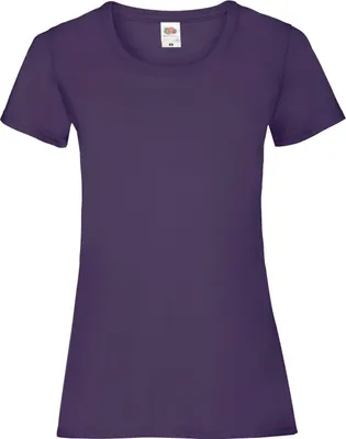 Produktbild von Fruit Of The Loom Lady-Fit Damen T-Shirt (5 Stück/Packung) BC4810 (XS) (Violett)