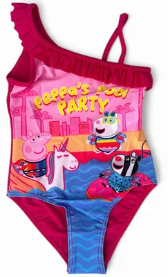 Produktbild von Badeanzug Peppa Pig  mit Rüschendetails Dunkelpink 98-104 cm