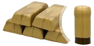 Immagine prodotto di Generico, lacca metallizzata dorata "Gold", 500 grammi, oppure cera sigillante morbida per sigillare