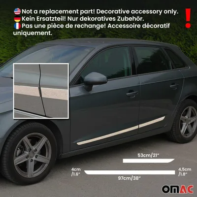 Obrázok produktu pre Ochranné lišty bočných dverí pre Toyotu Auris 2006-2012 chróm 4x, Obrázok generovaný UI