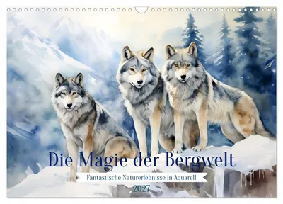 Produktbild von Die Magie der Bergwelt (Wandkalender 2027 DIN A3 quer), CALVENDO Monatskalender