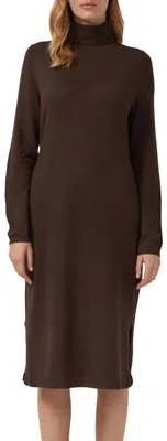 Produktbild von s.Oliver Damen Kleid – Rollkragen, Langarm, Slim Fit – Größe 36, Brown